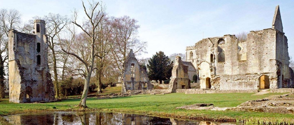 View of Minster Lovell Hall with River Windrush