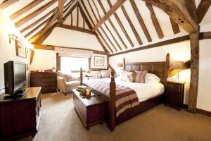 Bedroom at Old Swan, Minster Lovell