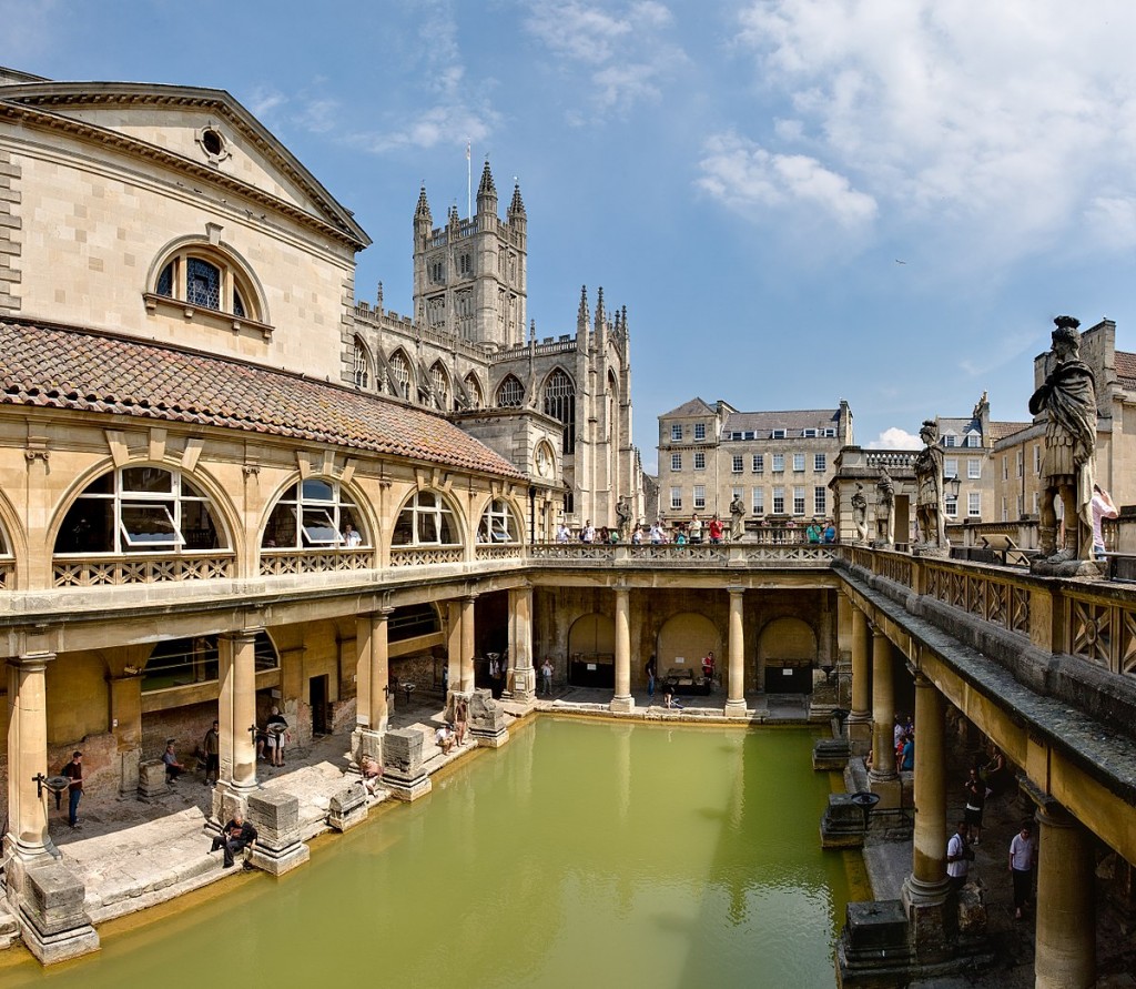 view of ancient Roman Baths, Bath